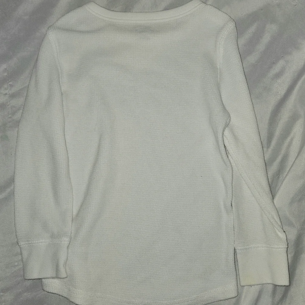 Old Navy Kids White Waffle Long Sleeve Tee Boys Size 3t